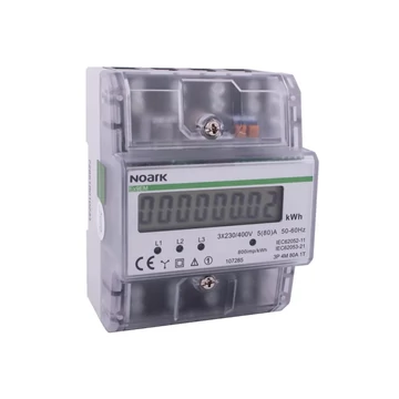 NOARK Ex9EM 3P 4M CT 1T Háromfázisú fogyasztásmérő 3pol 4-mod 1-tariff LCD kijelzővel (107284)