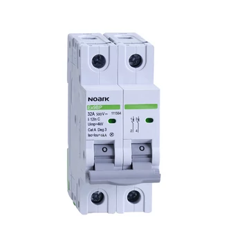 NOARK Ex9BP 2P DC500V C16 EU Kismegszakító DC 6 kA PV-hez C karakt 16 A 1000 V DC 2MU (111561)