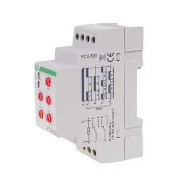 FF FILIPOWSKI PCU-520 230V Időrelé, aszimetrikus ütemadó, 230V, 0,1s-24 nap Két független időérték beállítása (PCU-520)
