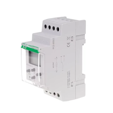 FF FILIPOWSKI PCZ-523 Időkapcsoló, programozható, LCD, DIN, 24-264V AC/DC impulzus üzemelés, SPDT (PCZ-523)