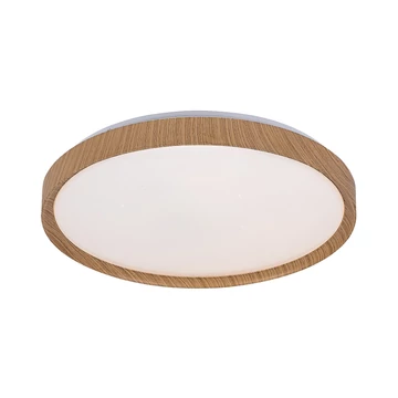 RÁBALUX Sherwood, beltéri mennyezeti lámpa, LED 50W, bükk, D49cm (3500)