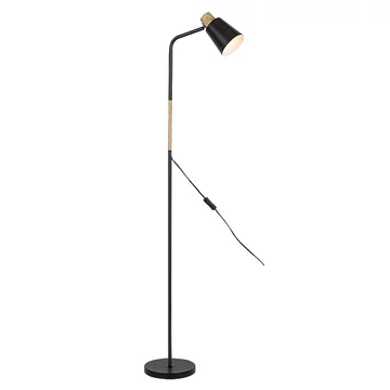 RÁBALUX Azim beltéri állólámpa, E27 1xMAX40W, fekete, H148cm (74003)