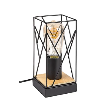 RÁBALUX Boire beltéri asztali lámpa, E27 1xMAX40W, fekete, H21cm (74006)