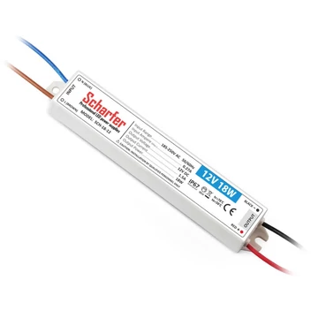 SCHARFER LED tápegység SCHARFER, 18W, 12V DC, 170-250V/AC, IP67 (SCHA-18-12)