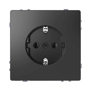 SCHNEIDER ELECTRIC MERTEN 2P+F csatlakozóaljzat, rugós bekötés, 16 A, D-Life, antracit (MTN2301-6034)