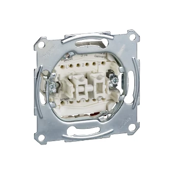 SCHNEIDER ELECTRIC MERTEN Kettős váltóérintkezős nyomó, rugós bekötés, 10A (MTN3159-0000)