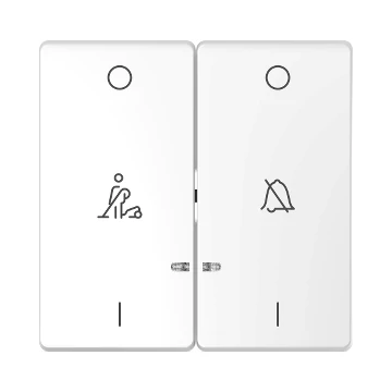 SCHNEIDER ELECTRIC MERTEN Dupla billentyű, szállodai funkciókhoz, D-Life, lótuszfehér (MTN3429-6035)