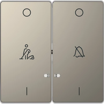 SCHNEIDER ELECTRIC MERTEN Dupla billentyű, szállodai funkciókhoz, D-Life, nikkel (MTN3429-6050)
