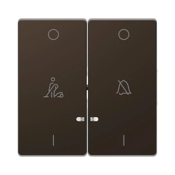 SCHNEIDER ELECTRIC MERTEN Dupla billentyű, szállodai funkciókhoz, D-Life, mokka (MTN3429-6052)