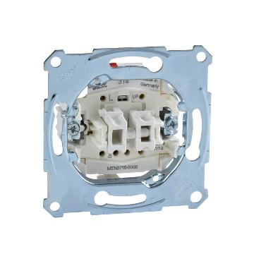 SCHNEIDER ELECTRIC MERTEN Redőnykapcsoló, rugós bekötés, 10A (MTN3715-0000)