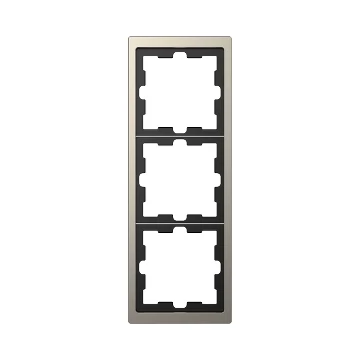 SCHNEIDER ELECTRIC MERTEN D-Life hármas keret, nikkel (fém) (MTN4030-6550)