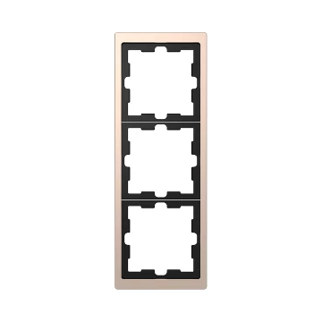 SCHNEIDER ELECTRIC MERTEN D-Life hármas keret, pezsgő (fém) (MTN4030-6551)