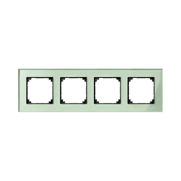 SCHNEIDER ELECTRIC MERTEN M-Elegance négyes keret, smaragdzöld (üveg) (MTN404404)