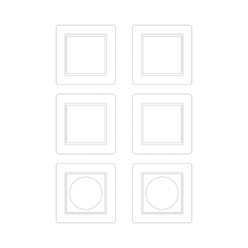 SCHNEIDER ELECTRIC MERTEN M-Creativ sablon, egyes keretekhez (MTN4061-3500)