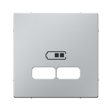 SCHNEIDER ELECTRIC MERTEN USB töltő burkolat, System-M, alumínium (MTN4367-0460)