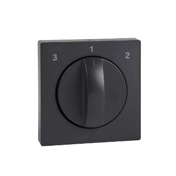 SCHNEIDER ELECTRIC MERTEN Fedlap forgatógombos ventilátor kapcsolóhoz, System-M, antracit (MTN437114)