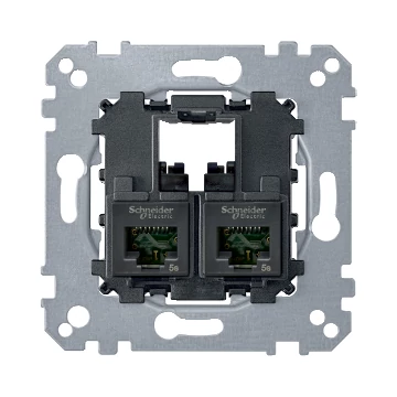 SCHNEIDER ELECTRIC MERTEN 2xRJ45 Cat6 UTP aljzat (MTN4576-0002)