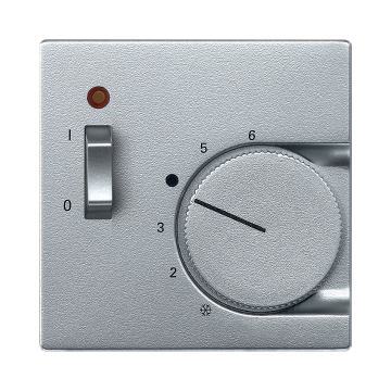 SCHNEIDER ELECTRIC MERTEN Fedlap kapcsolós termosztátokhoz, System-M, alumínium (MTN536160)