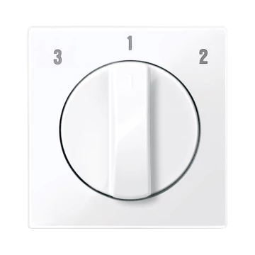 SCHNEIDER ELECTRIC MERTEN Fedlap forgatógombos ventilátor kapcsolóhoz, System-M, aktív fehér, antibakteriális (MTN567325)