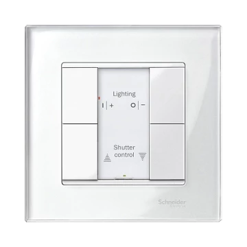 SCHNEIDER ELECTRIC Merten-KNX 2-es nyomógomb , SystemM, polárfehér, fényes (MTN617219)