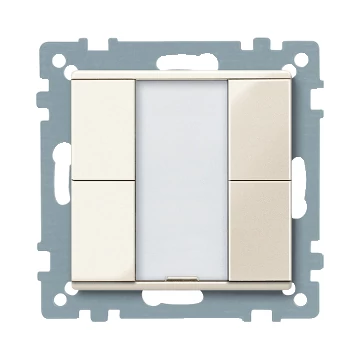 SCHNEIDER ELECTRIC Merten-KNX 2-es nyomógomb , SystemM, fehér, fényes (MTN617244)