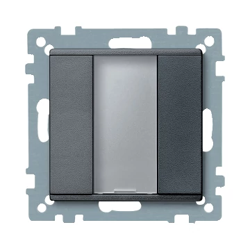 SCHNEIDER ELECTRIC Merten-KNX 1-es nyomógomb , SystemM, antracit (MTN627514)