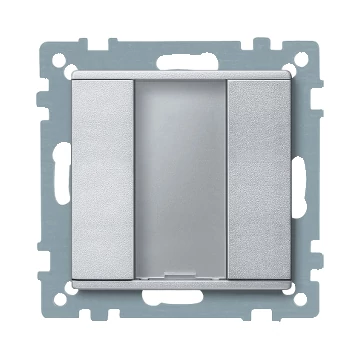 SCHNEIDER ELECTRIC Merten-KNX 1-es nyomógomb , SystemM, alumínium (MTN627560)