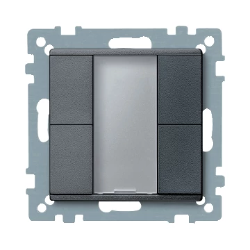 SCHNEIDER ELECTRIC Merten-KNX 2-es nyomógomb , SystemM, antracit (MTN627614)