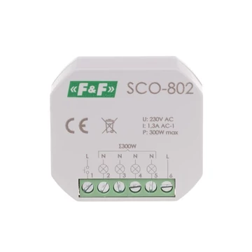 FF FILIPOWSKI SCO-802 Fényerőszabályozó, 350W, 60mm-es átmérőjű dobozba szerelhető (SCO-802)