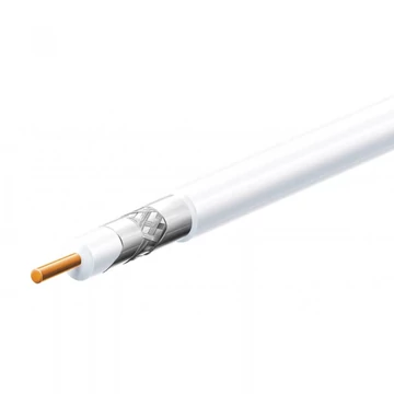 USE Koax kábel, fehér, 75 ohm, Ø7,06 mm, 305 m/tekercs (S 6TSV/WH)