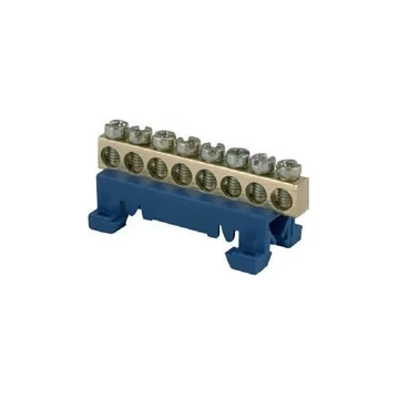 TEHNOPLAST Kalapsínes rögzítő adapter (P+F) + 8furatos bekötőkapocs - KÉK (THP-ADAPTER-K8-BL)