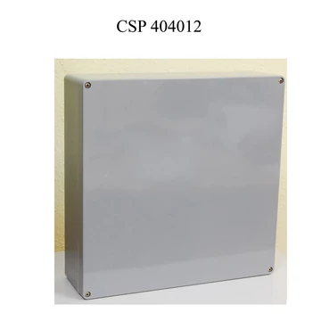CSATÁRI PLAST CSP 404012 Ex poliészter doboz, üres, 400x405x120mm, IP 65 fekete, halogénmentes (CSP11404012)