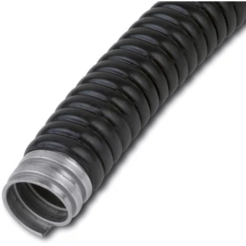 DIETZEL UNIVOLT DE331S 10 25M FEK, SG-S-P fém gégecső, PVC köpeny, >750N, -25°C/+80°C, UV-álló, átm. 14/10mm, fekete (005987)