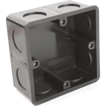 DIETZEL UNIVOLT SB 20/1 fekete kötödoboz, PVC, fekete UV-álló, fedél nélkül (009061)