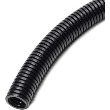 DIETZEL UNIVOLT HFXS 63 FEK 25M halogénmentes flexibilis gégecső, PA, >320N, olajálló, -25°C/+105°C, fekete (023661)