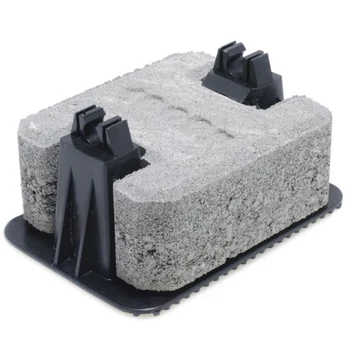 DIETZEL UNIVOLT BS-ÖKO MÜ TALP vezeték-tartó, műanyag talp/vezetéktartó Rd 8-10mm-hez, lapostetőre, 1kg (063934)