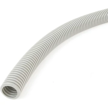 DIETZEL UNIVOLT FXPS 16 VSZ UV 50M lépésálló páncél-gégecső, >1250N, PVC, UV-álló, -15°C/+60°C, szürke (097430)