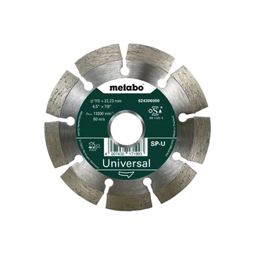 METABO Gyémánt vágókorong univerzális - SP - U, 115x22,23 mm (624306000)