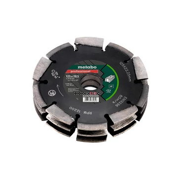 METABO Gyémánt marótárcsa 3 soros, 125x28,5x22,23mm, "professional", "UP", univerzális (628299000)