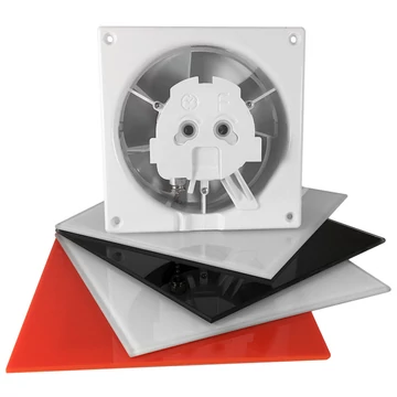 AirROXY dRim ventilátor, 10W, átm: 125mm, légáram: 140m3/h, golyós csapágy páraérzékelő, időzítő, "HS" (AIR-01-070)
