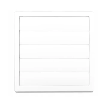 AirROXY KzZ Gravitációs zsalus rács, átmérő 150 mm, 170X170 mm, fehér (AIR-02-301)