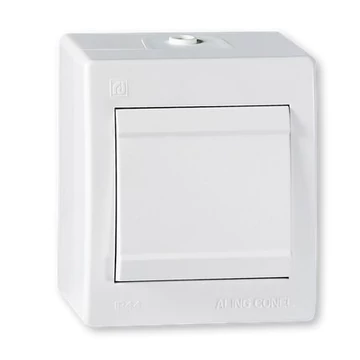 Aling-Conel POWER - 106 alternatív (váltó) kapcsoló, 10A 250V, IP44, fehér (253.00)