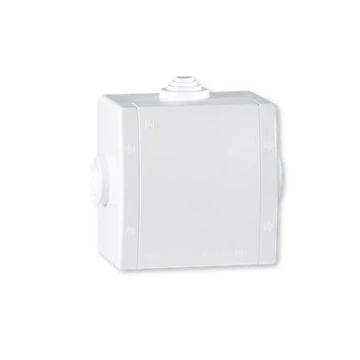 Aling-Conel POWER - szerelő doboz, 80x80mm, 3 kábelbevezetési lehetőséggel, IP54, fehér (261.0)