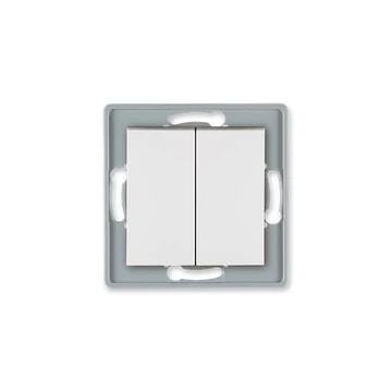 Aling-Conel PRESTIGE - 105 kétáramkörös kapcsoló, 10A 250V, keret nélkül, fehér (6006.0)