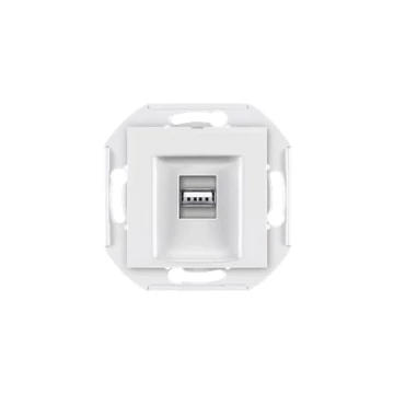 Aling-Conel PRESTIGE - 1xUSB csatlakozó aljzat, 2.0 szabvány (nem töltő), Keystone, keret nélkül, fehér (60162.0)