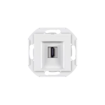 Aling-Conel PRESTIGE - 1xHDMI csatlakozó aljzat, Keystone, keret nélkül, fehér (60163.0)