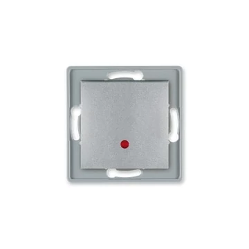Aling-Conel PRESTIGE - 106 alternatív (váltó) kapcsoló, jelzőfényes, 10A 250V, keret nélkül, ezüst (6027.S)