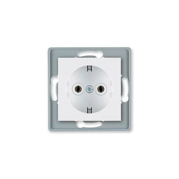 Aling-Conel PRESTIGE - 2P+F csatlakozó aljzat, 16A 250V, keret nélkül, fehér (6030.0)