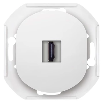 Aling-Conel EON - 1xHDMI csatlakozó aljzat, Keystone, keret nélkül, fehér (E6163.0)
