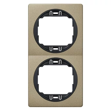 Aling-Conel EON - keret, 2-es, függőleges, METALLIC, csiszolt nikkel / fekete belső (E6711.G2E)